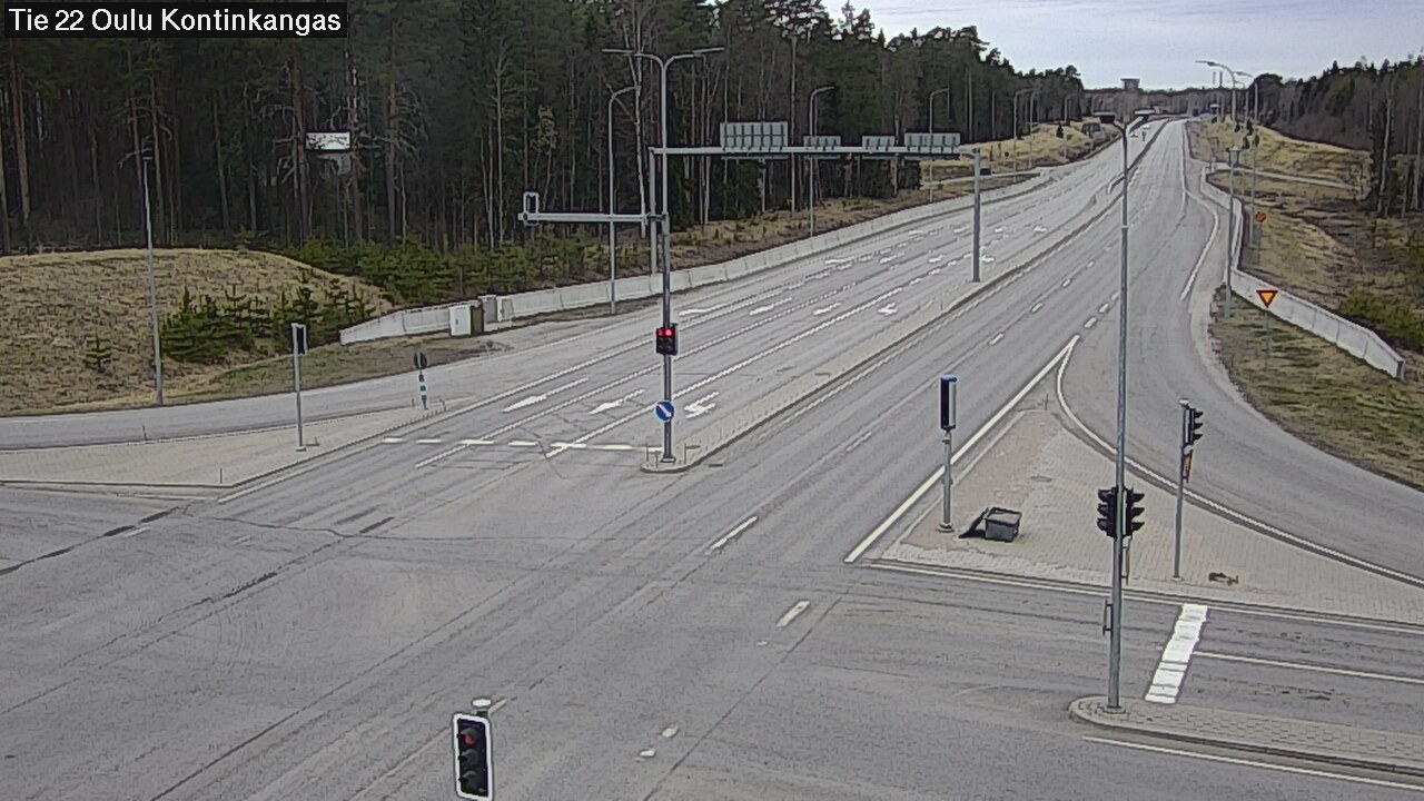 Weather Camera Image Road 22 Oulu Kaukovainio, Oulu, Pohjois-Pohjanmaa