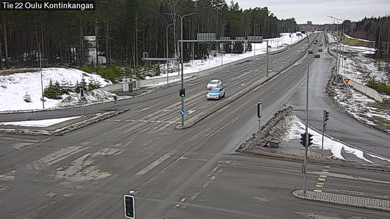 Weather Camera Image Road 22 Oulu Kaukovainio, Oulu, Pohjois-Pohjanmaa