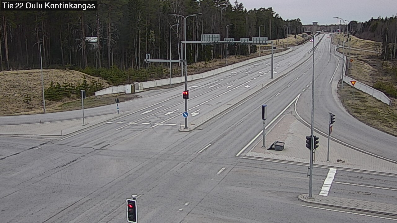 Weather Camera Image Road 22 Oulu Kaukovainio, Oulu, Pohjois-Pohjanmaa