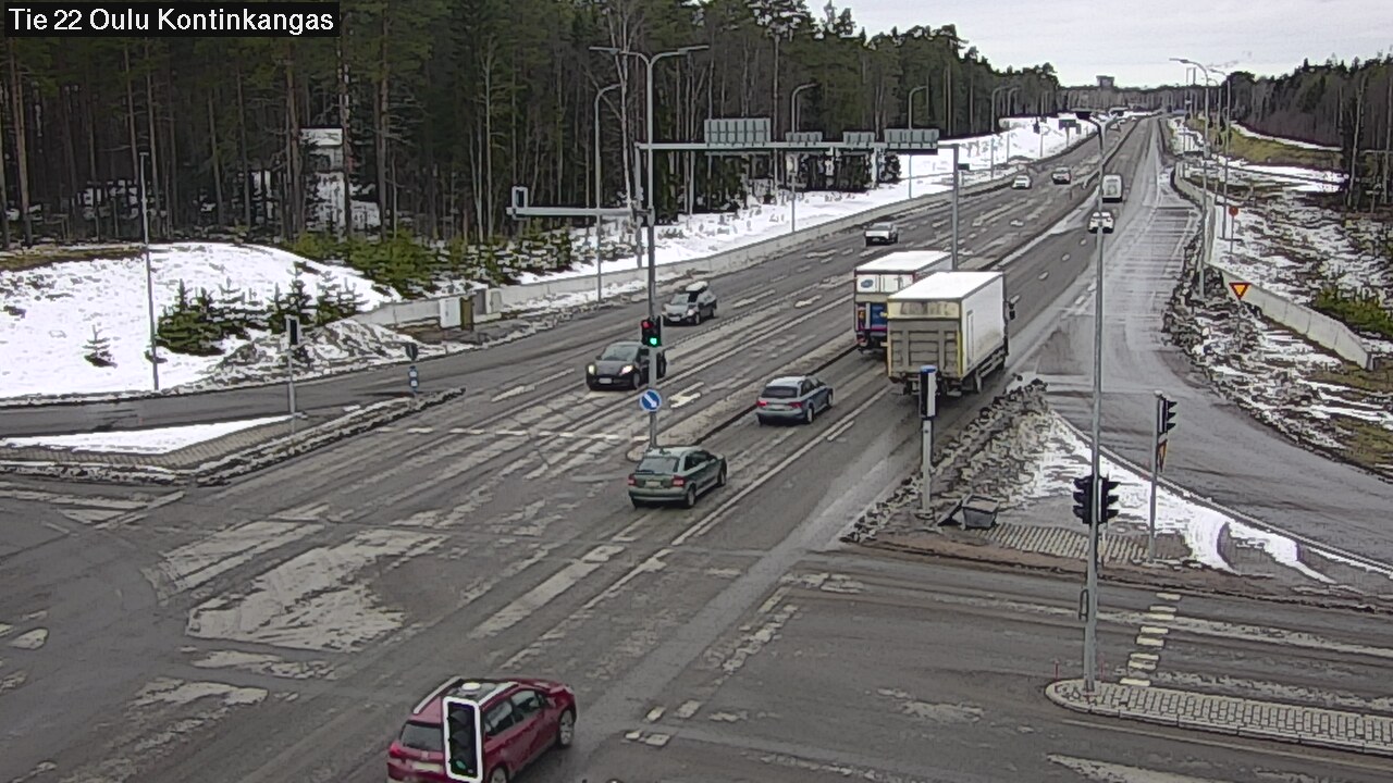 Weather Camera Image Väg 22 Oulu Kaukovainio, Oulu, Pohjois-Pohjanmaa