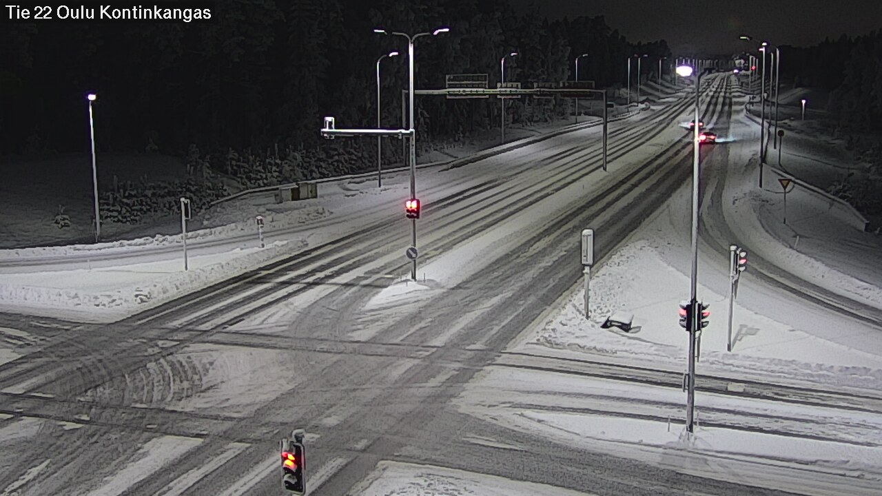 Weather Camera Image Väg 22 Oulu Kaukovainio, Oulu, Pohjois-Pohjanmaa