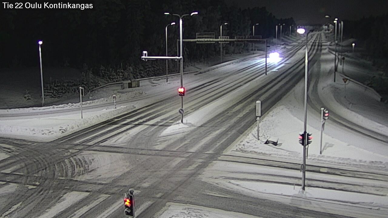 Weather Camera Image Väg 22 Oulu Kaukovainio, Oulu, Pohjois-Pohjanmaa