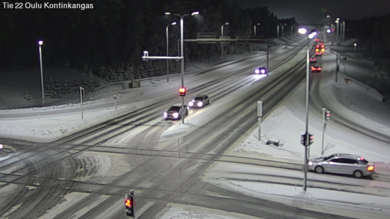 Weather Camera Image Väg 22 Oulu Kaukovainio, Oulu, Pohjois-Pohjanmaa