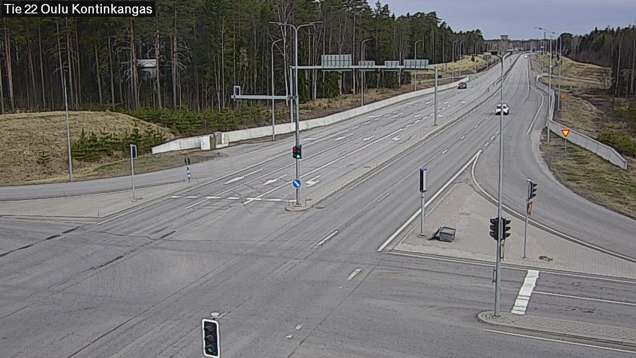 Weather Camera Image Road 22 Oulu Kaukovainio, Oulu, Pohjois-Pohjanmaa