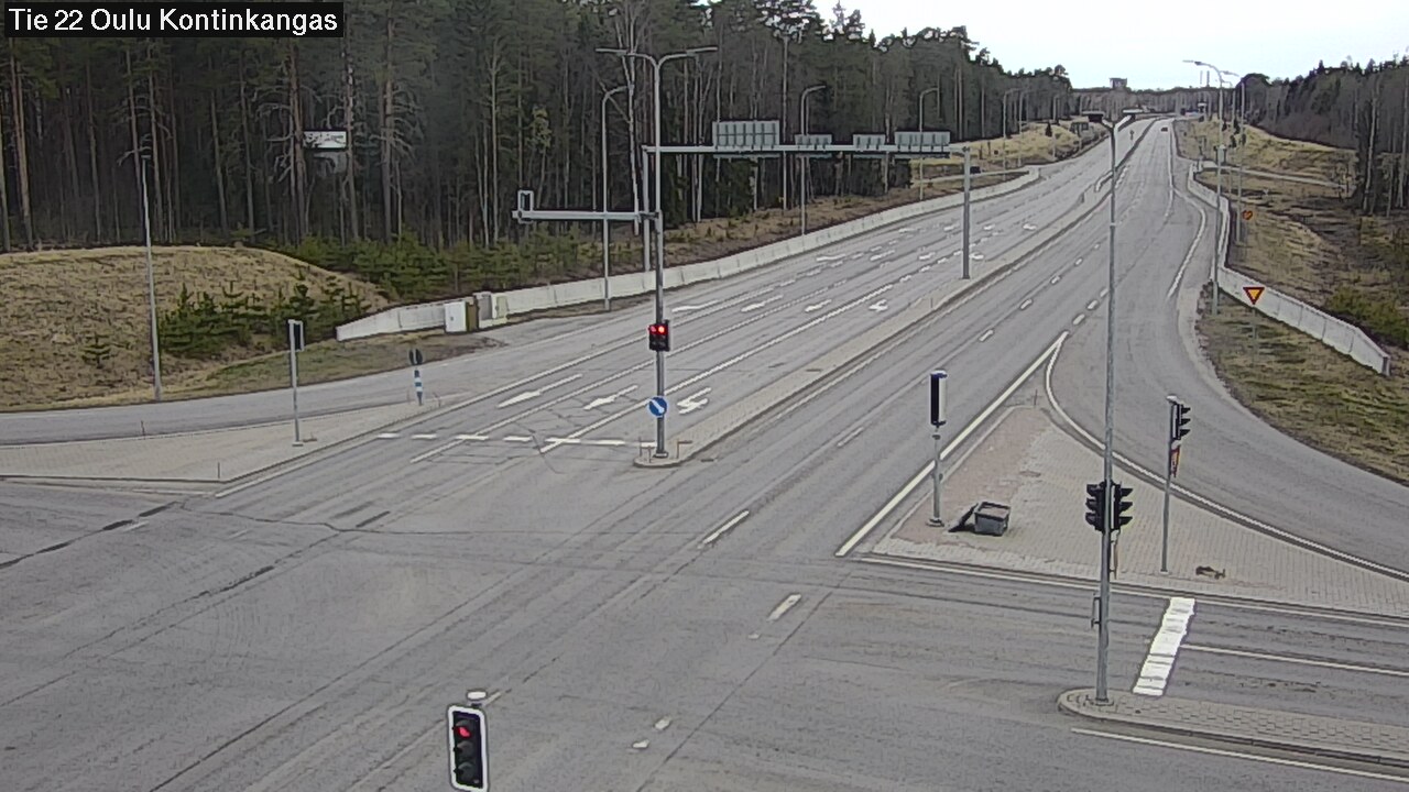 Weather Camera Image Road 22 Oulu Kaukovainio, Oulu, Pohjois-Pohjanmaa