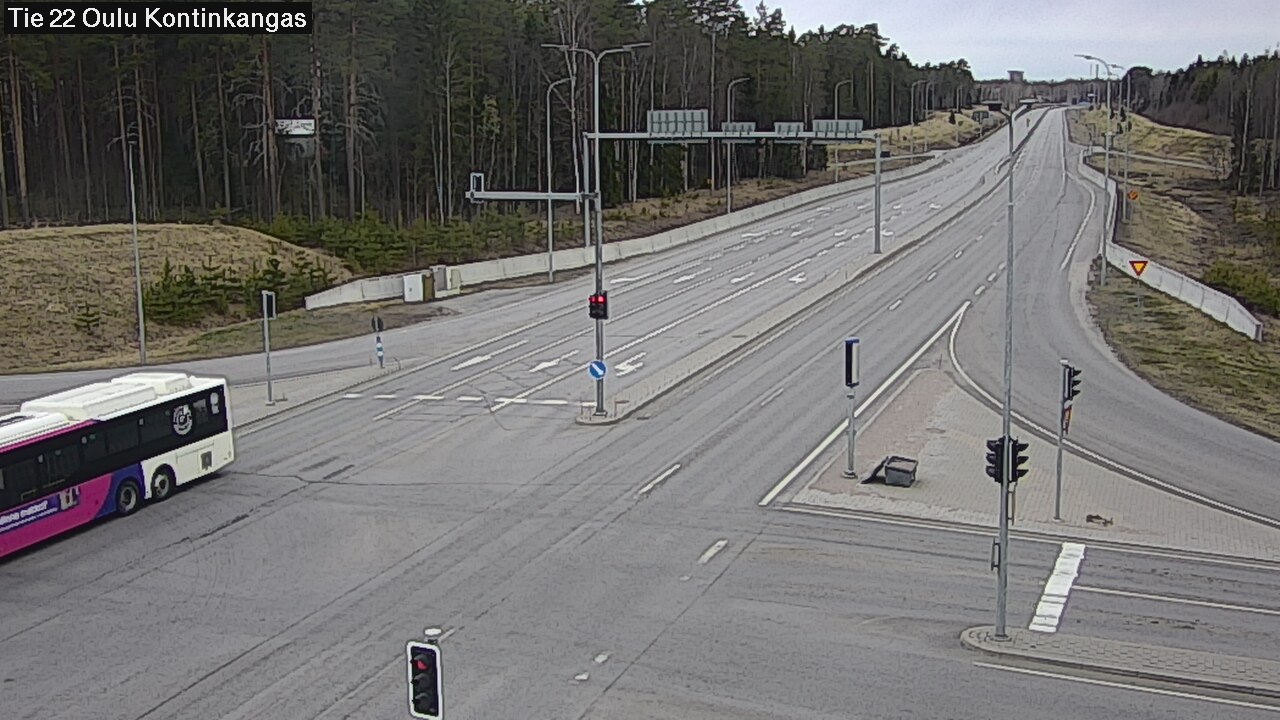 Weather Camera Image Road 22 Oulu Kaukovainio, Oulu, Pohjois-Pohjanmaa