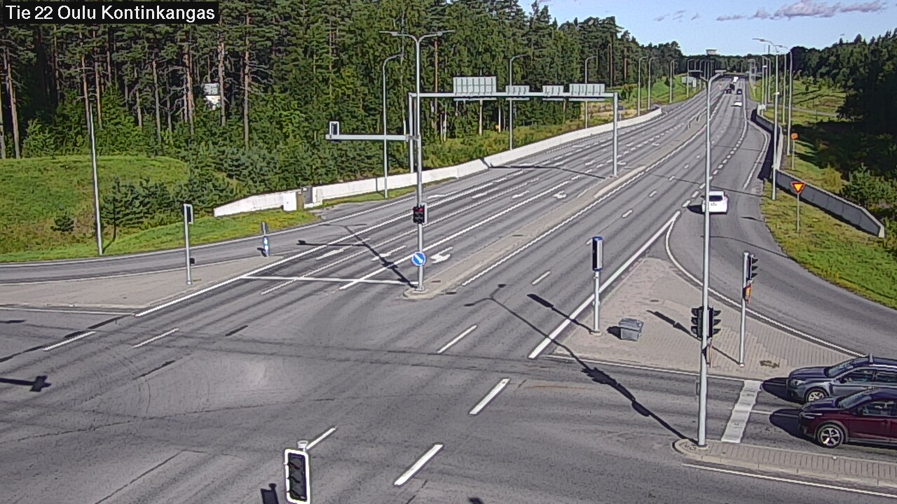 Weather Camera Image Väg 22 Oulu Kaukovainio, Oulu, Pohjois-Pohjanmaa