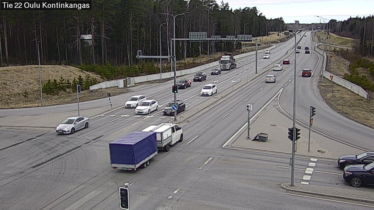 Weather Camera Image Väg 22 Oulu Kaukovainio, Oulu, Pohjois-Pohjanmaa