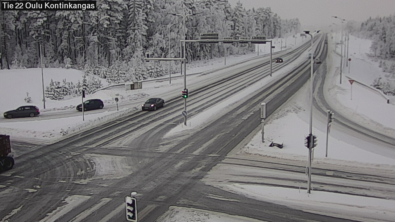 Weather Camera Image Väg 22 Oulu Kaukovainio, Oulu, Pohjois-Pohjanmaa
