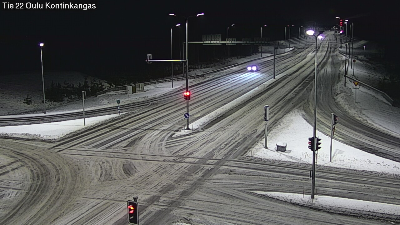 Weather Camera Image Väg 22 Oulu Kaukovainio, Oulu, Pohjois-Pohjanmaa