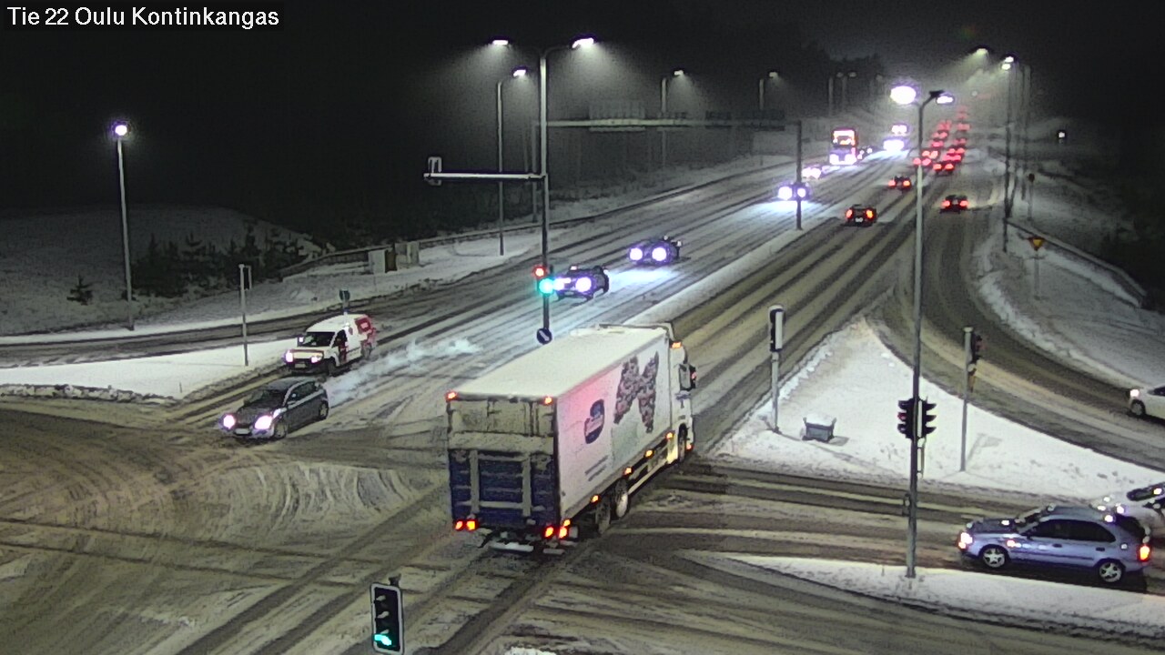 Weather Camera Image Väg 22 Oulu Kaukovainio, Oulu, Pohjois-Pohjanmaa