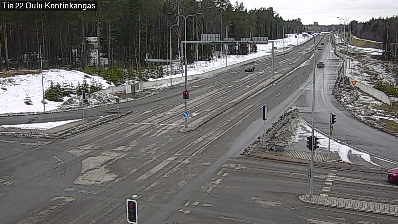 Weather Camera Image Väg 22 Oulu Kaukovainio, Oulu, Pohjois-Pohjanmaa