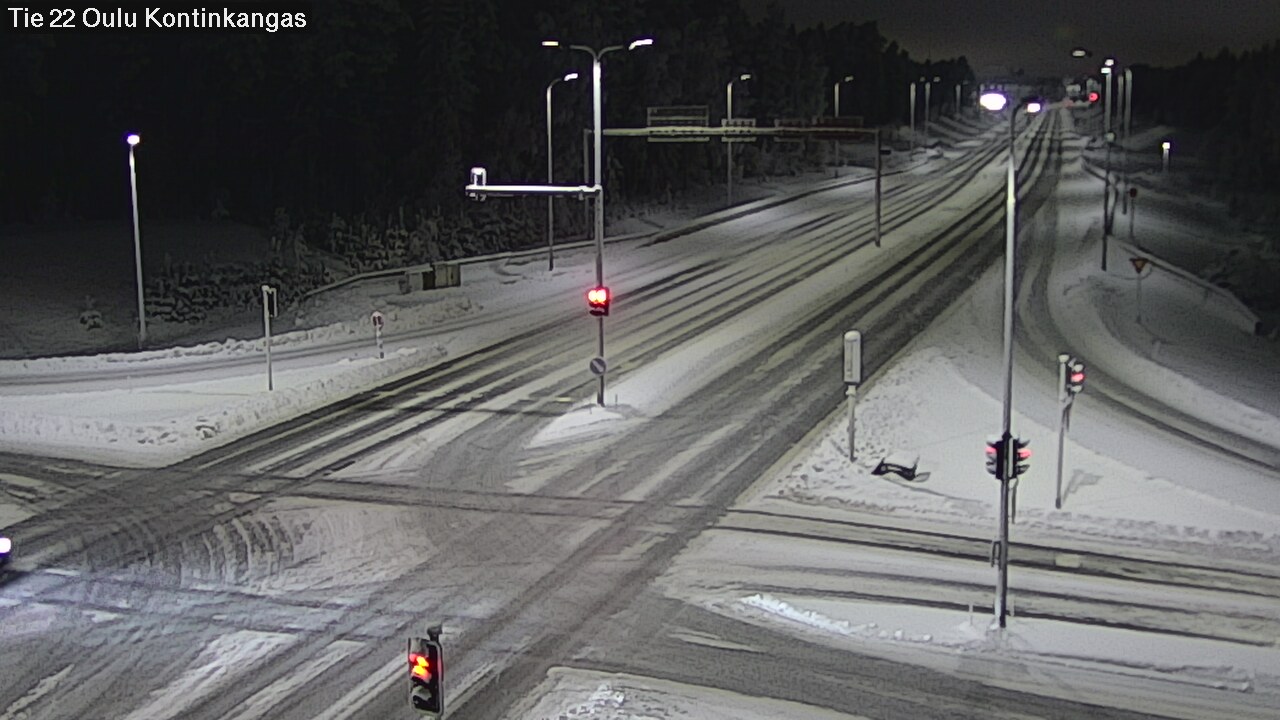 Weather Camera Image Road 22 Oulu Kaukovainio, Oulu, Pohjois-Pohjanmaa