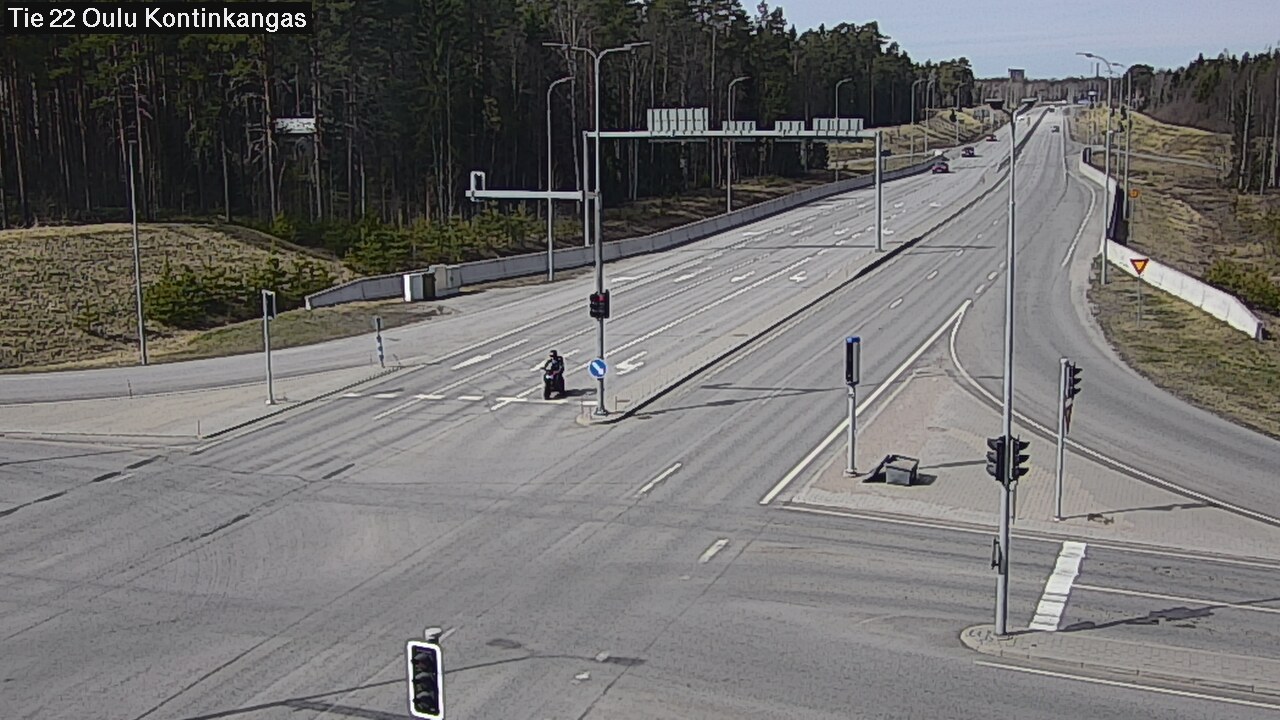 Weather Camera Image Road 22 Oulu Kaukovainio, Oulu, Pohjois-Pohjanmaa