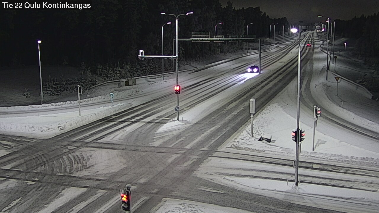 Weather Camera Image Road 22 Oulu Kaukovainio, Oulu, Pohjois-Pohjanmaa