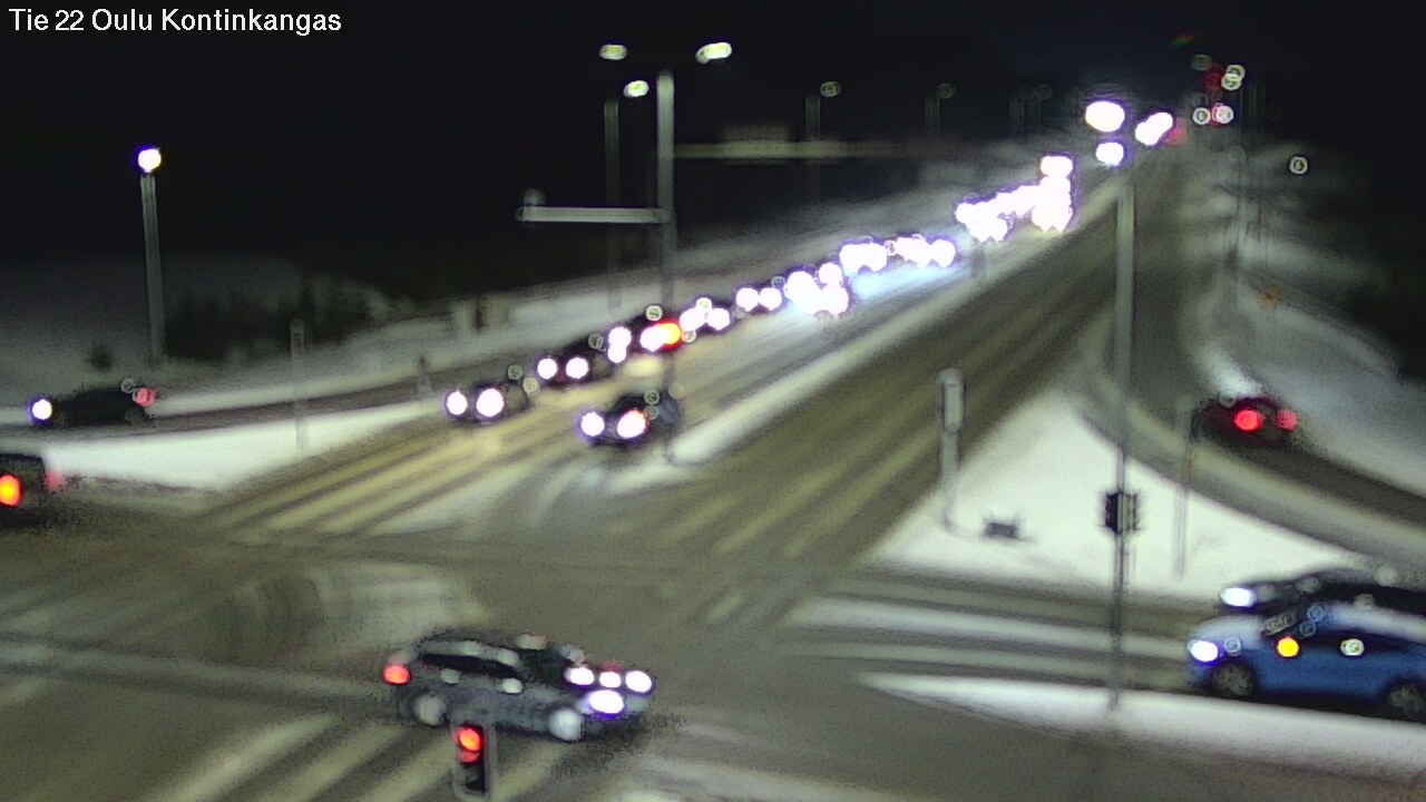 Weather Camera Image Road 22 Oulu Kaukovainio, Oulu, Pohjois-Pohjanmaa