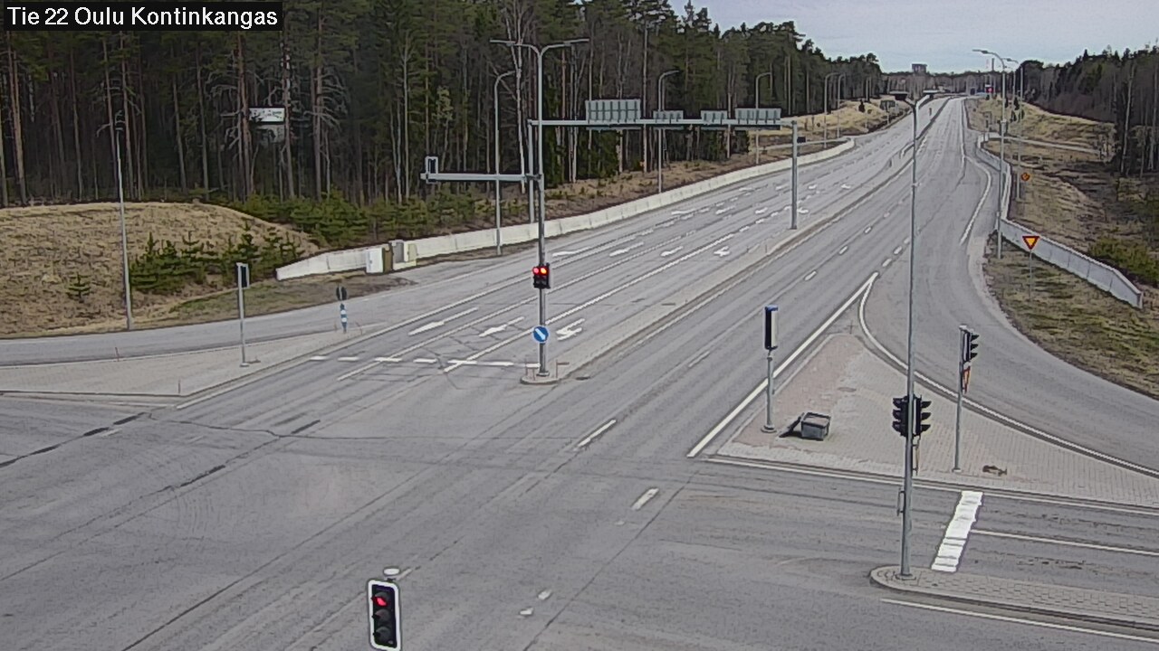 Weather Camera Image Road 22 Oulu Kaukovainio, Oulu, Pohjois-Pohjanmaa