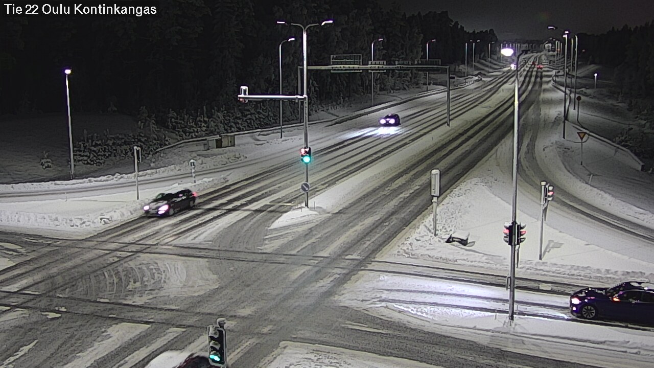 Weather Camera Image Väg 22 Oulu Kaukovainio, Oulu, Pohjois-Pohjanmaa