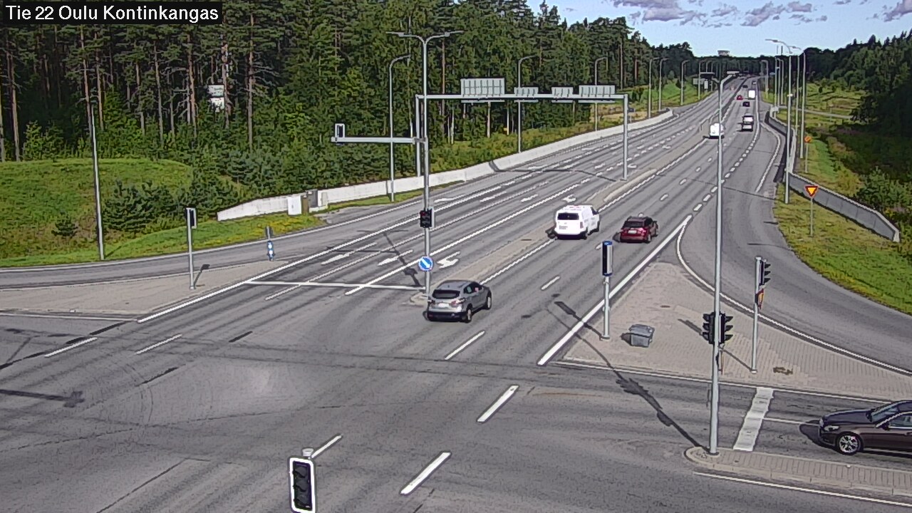 Weather Camera Image Väg 22 Oulu Kaukovainio, Oulu, Pohjois-Pohjanmaa