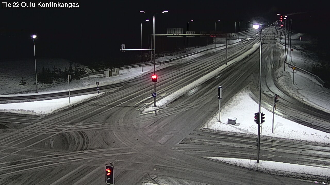 Weather Camera Image Väg 22 Oulu Kaukovainio, Oulu, Pohjois-Pohjanmaa
