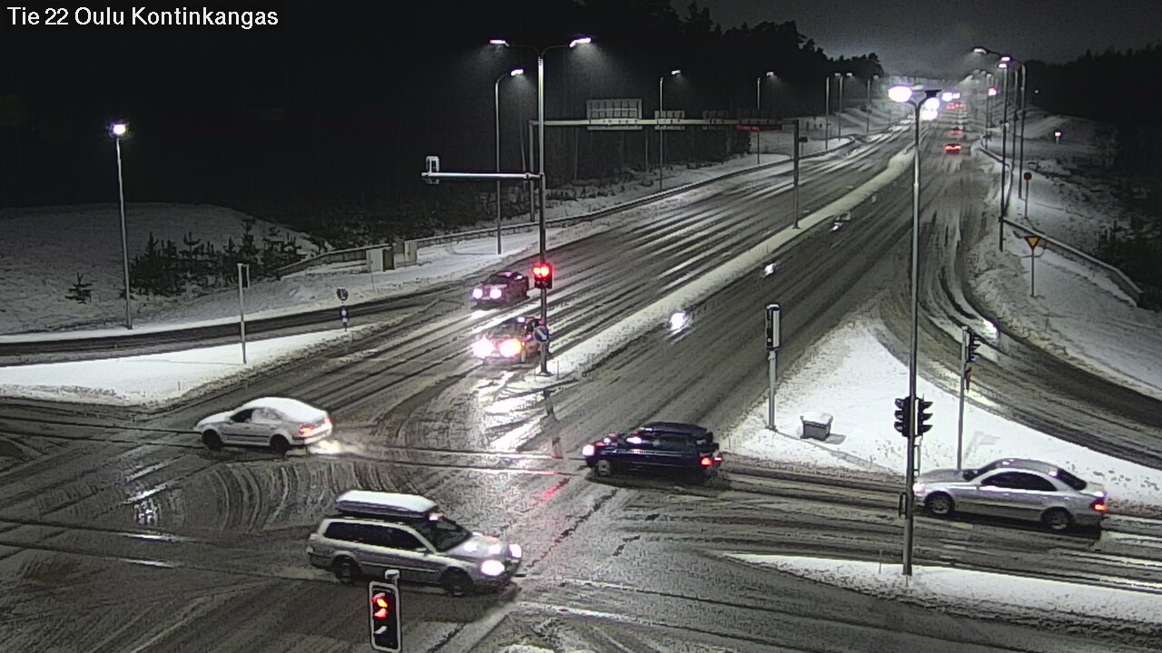Weather Camera Image Väg 22 Oulu Kaukovainio, Oulu, Pohjois-Pohjanmaa