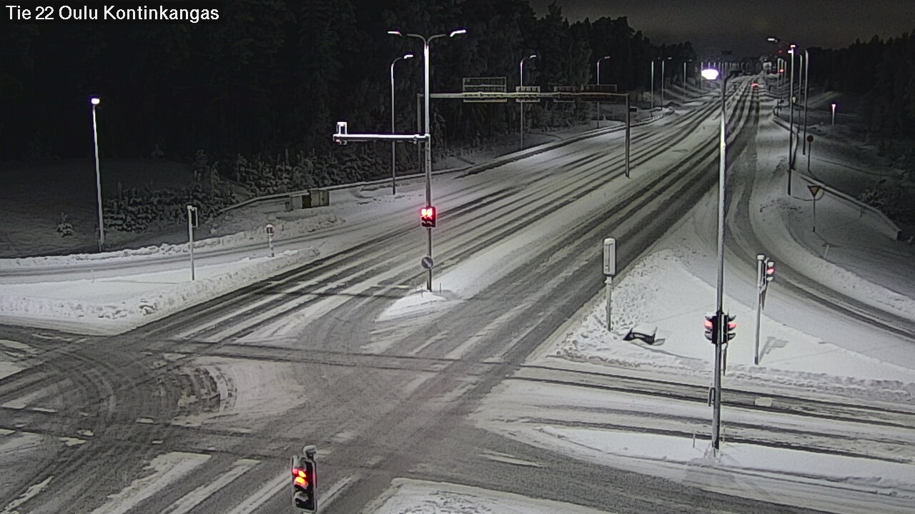 Weather Camera Image Road 22 Oulu Kaukovainio, Oulu, Pohjois-Pohjanmaa
