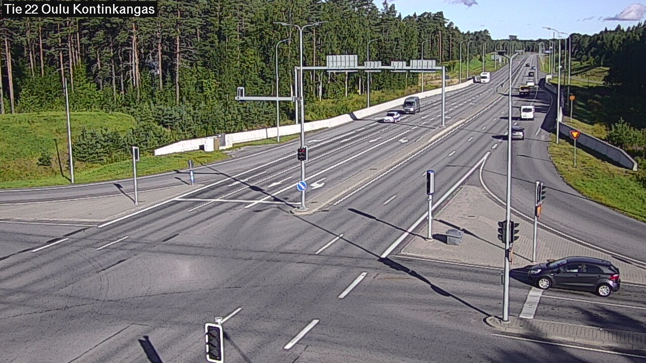 Weather Camera Image Väg 22 Oulu Kaukovainio, Oulu, Pohjois-Pohjanmaa