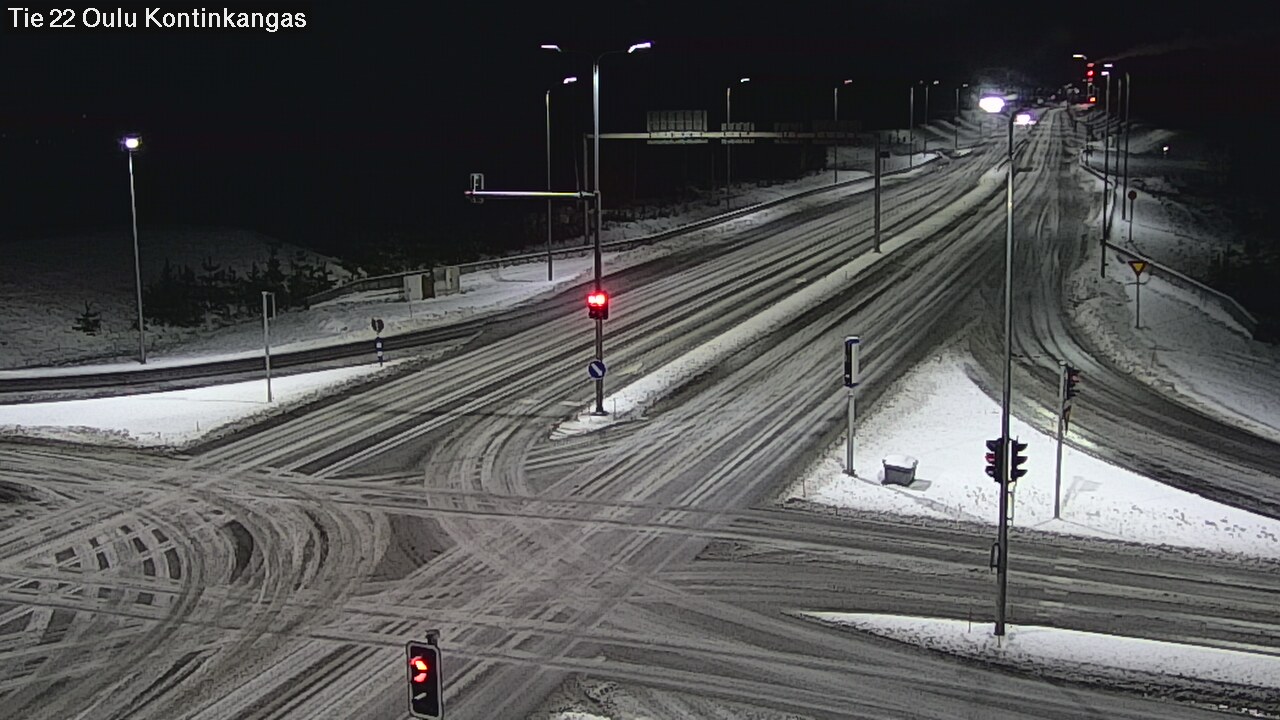 Weather Camera Image Väg 22 Oulu Kaukovainio, Oulu, Pohjois-Pohjanmaa