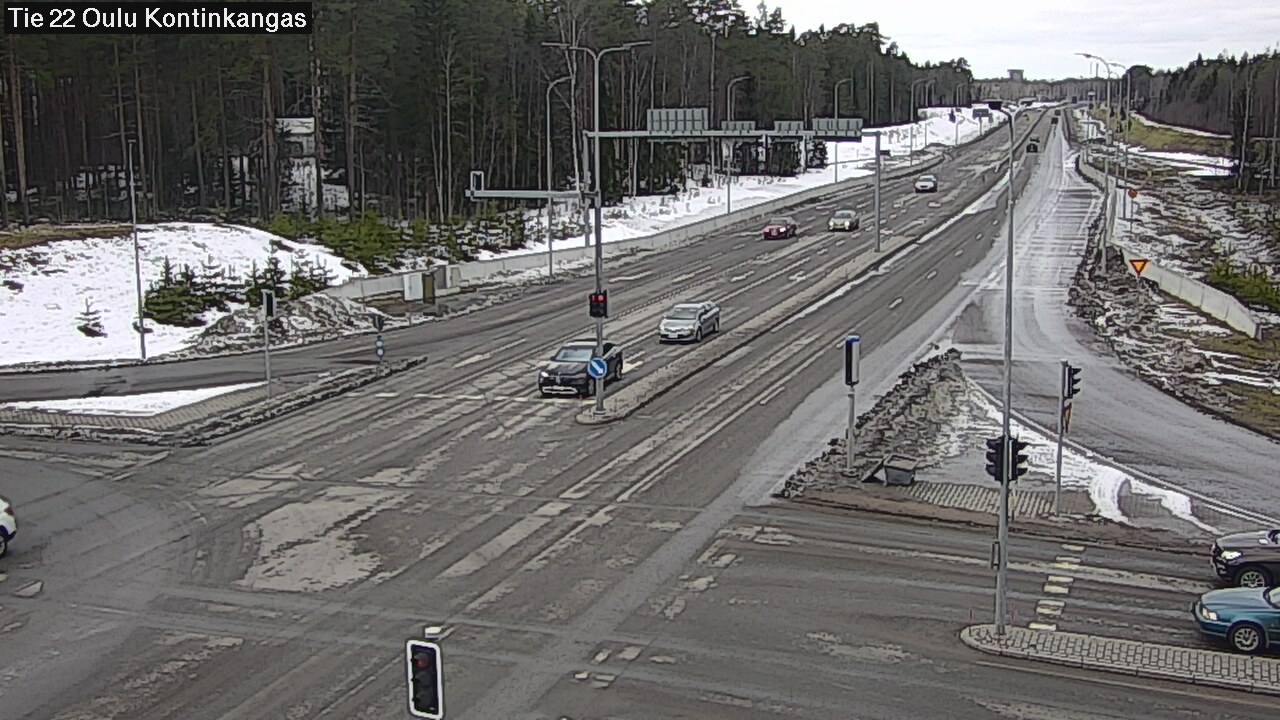 Weather Camera Image Väg 22 Oulu Kaukovainio, Oulu, Pohjois-Pohjanmaa