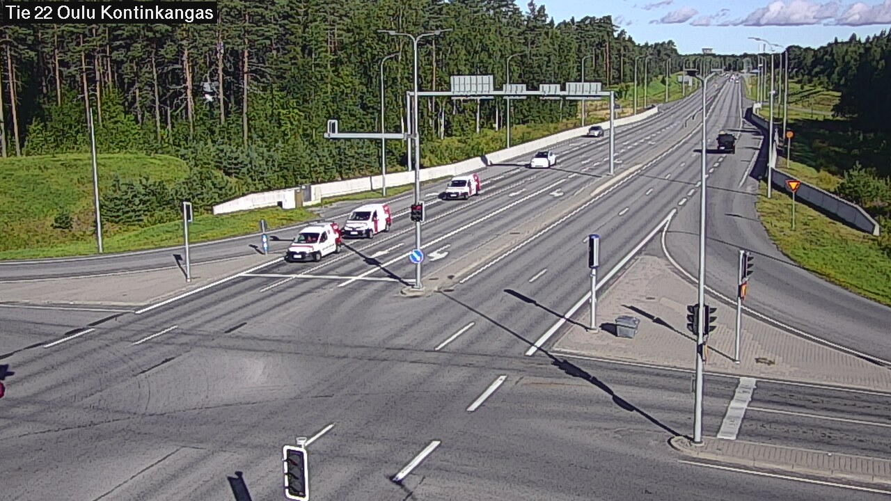 Weather Camera Image Väg 22 Oulu Kaukovainio, Oulu, Pohjois-Pohjanmaa