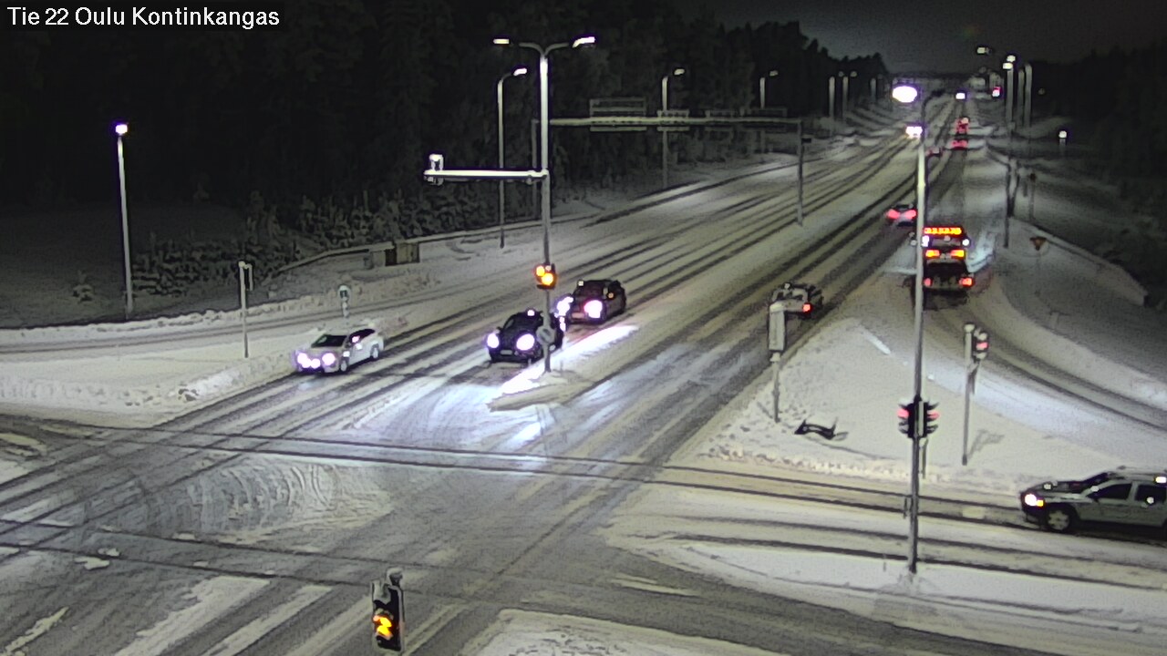 Weather Camera Image Väg 22 Oulu Kaukovainio, Oulu, Pohjois-Pohjanmaa