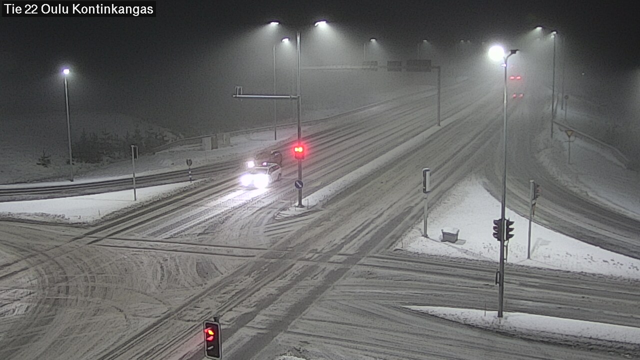 Weather Camera Image Väg 22 Oulu Kaukovainio, Oulu, Pohjois-Pohjanmaa
