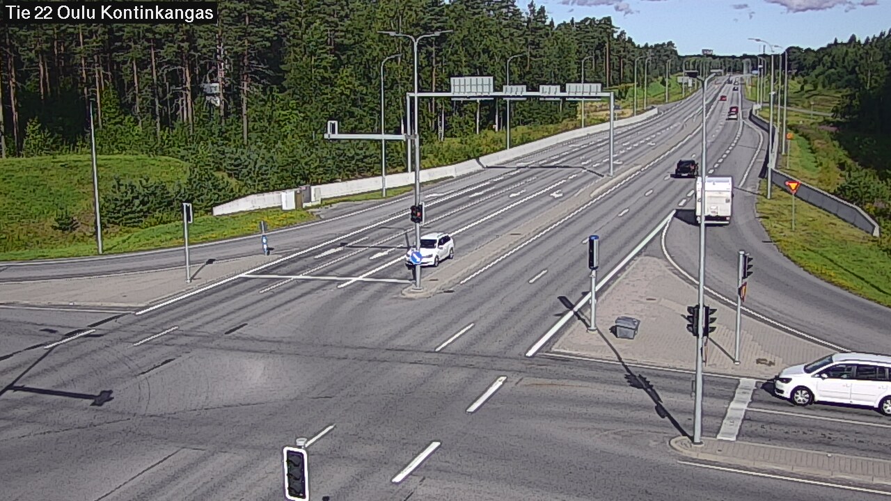 Weather Camera Image Väg 22 Oulu Kaukovainio, Oulu, Pohjois-Pohjanmaa