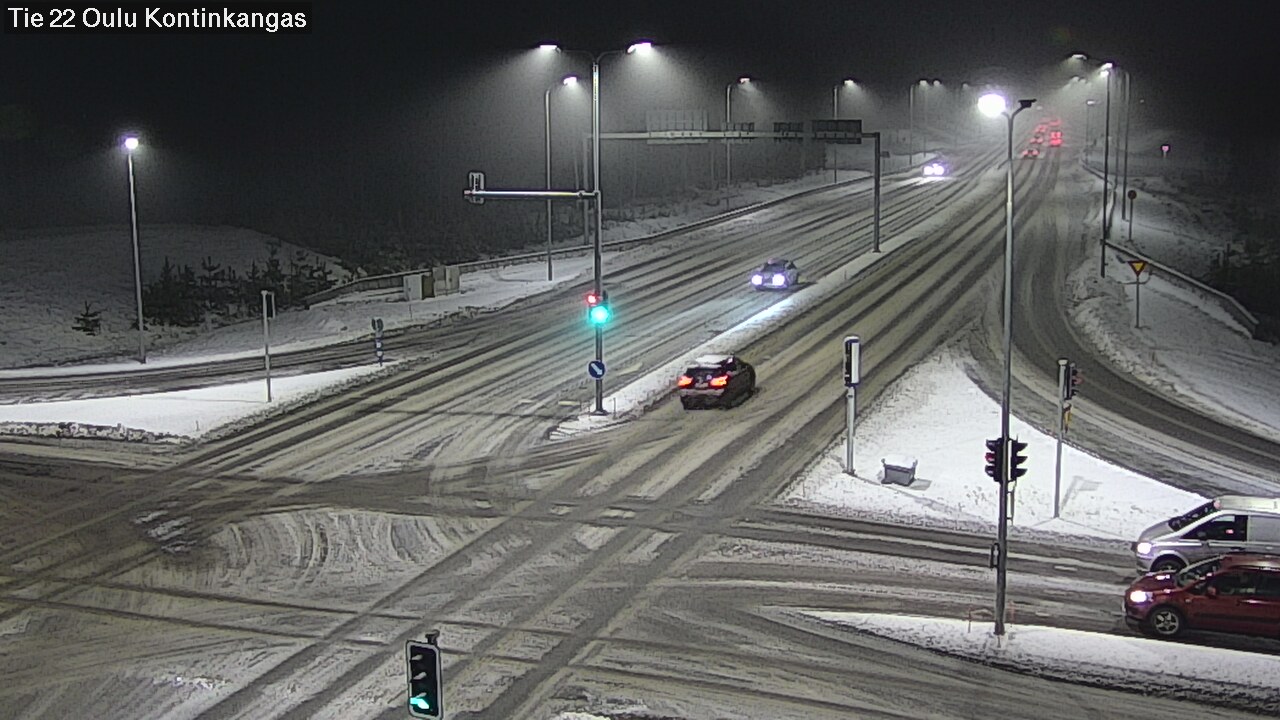 Weather Camera Image Väg 22 Oulu Kaukovainio, Oulu, Pohjois-Pohjanmaa