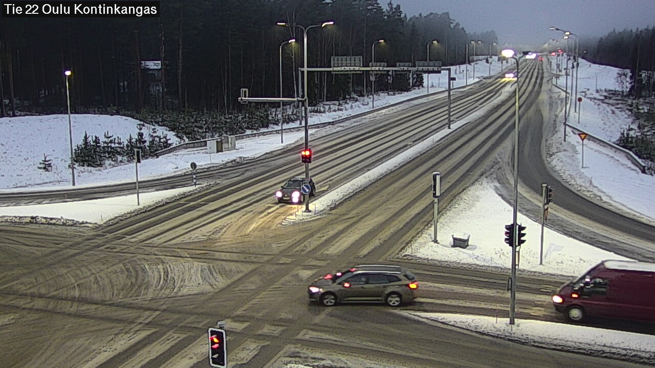 Weather Camera Image Väg 22 Oulu Kaukovainio, Oulu, Pohjois-Pohjanmaa