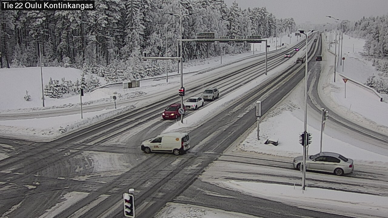 Weather Camera Image Väg 22 Oulu Kaukovainio, Oulu, Pohjois-Pohjanmaa