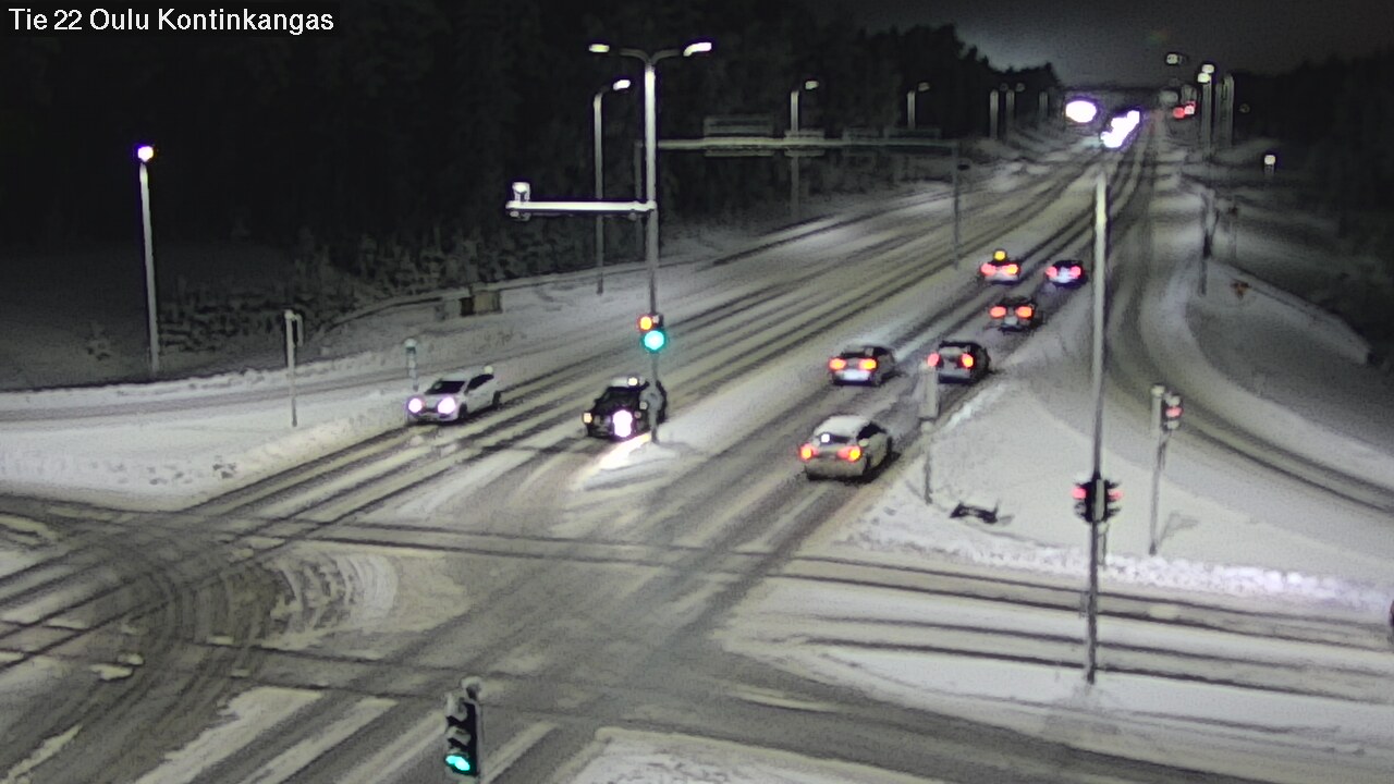 Weather Camera Image Väg 22 Oulu Kaukovainio, Oulu, Pohjois-Pohjanmaa