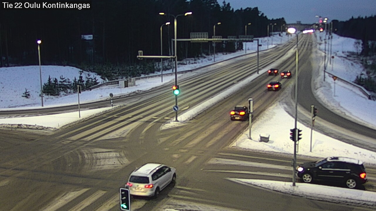 Weather Camera Image Väg 22 Oulu Kaukovainio, Oulu, Pohjois-Pohjanmaa