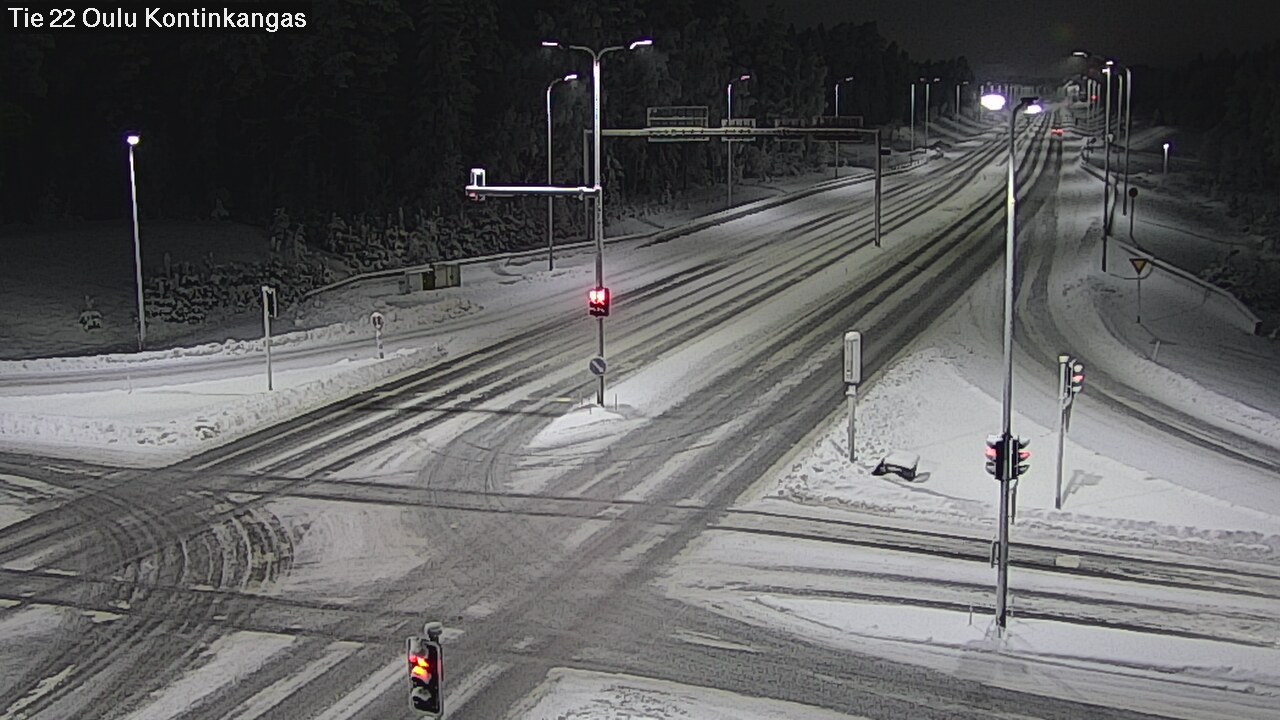 Weather Camera Image Väg 22 Oulu Kaukovainio, Oulu, Pohjois-Pohjanmaa