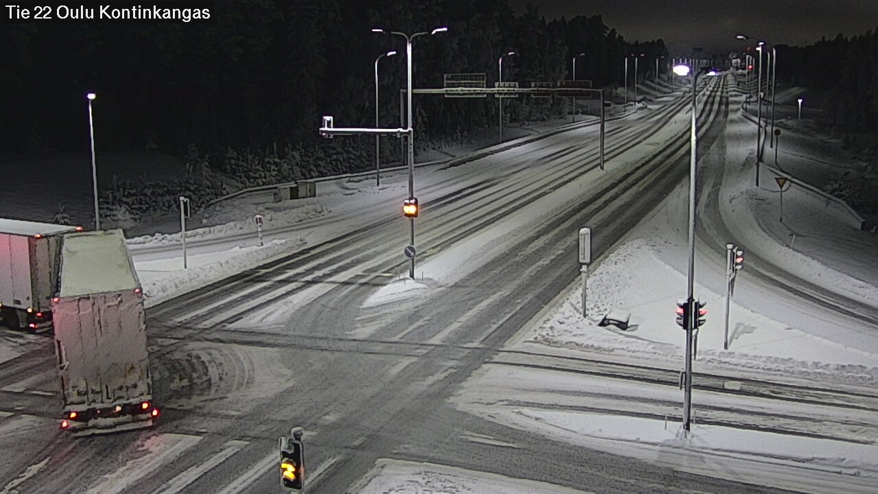 Weather Camera Image Road 22 Oulu Kaukovainio, Oulu, Pohjois-Pohjanmaa