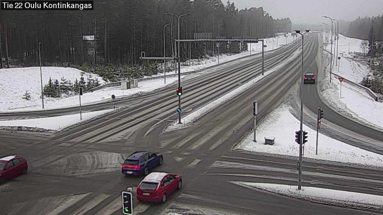 Weather Camera Image Väg 22 Oulu Kaukovainio, Oulu, Pohjois-Pohjanmaa