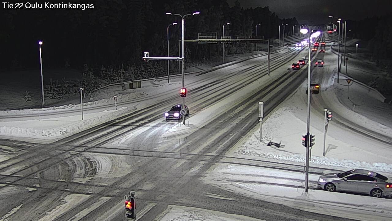 Weather Camera Image Väg 22 Oulu Kaukovainio, Oulu, Pohjois-Pohjanmaa