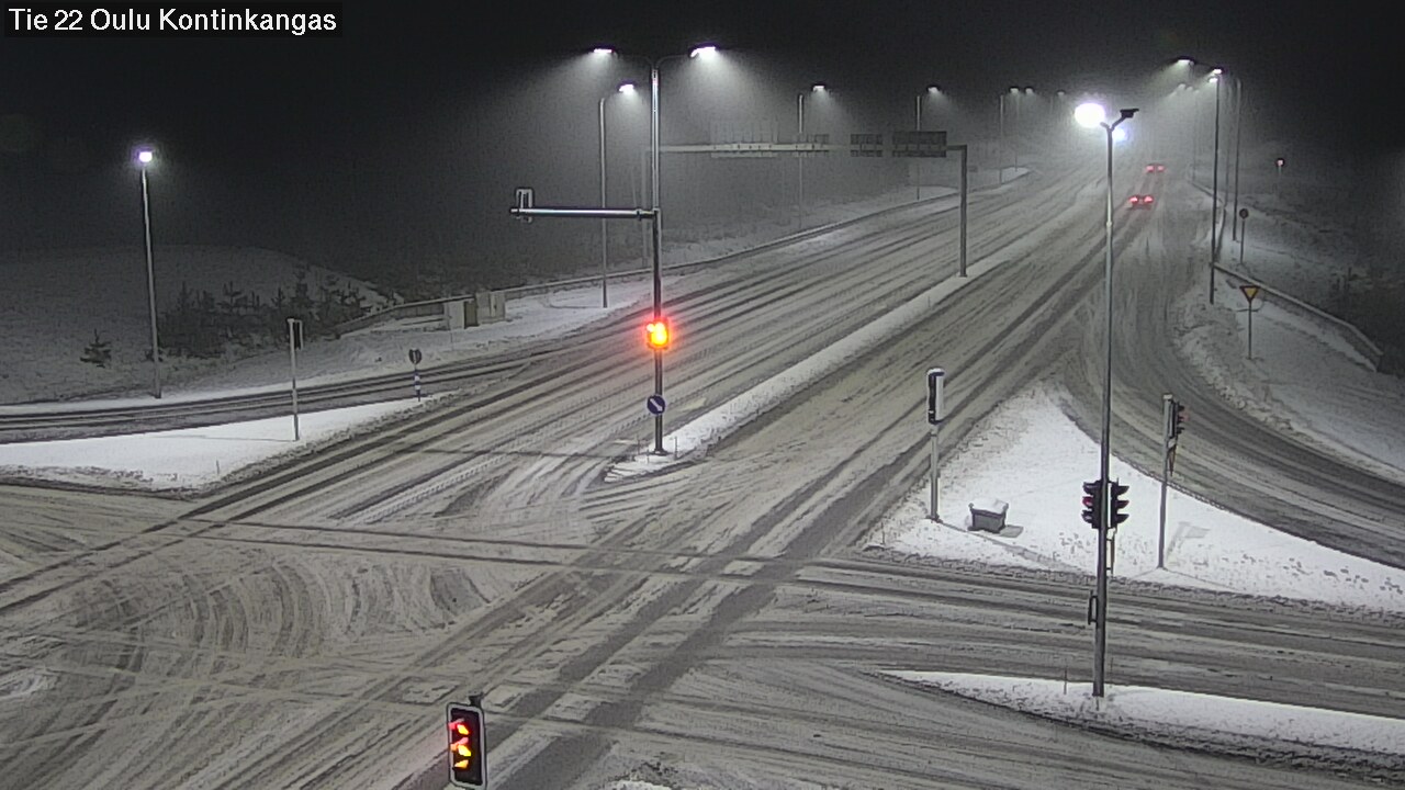 Weather Camera Image Väg 22 Oulu Kaukovainio, Oulu, Pohjois-Pohjanmaa