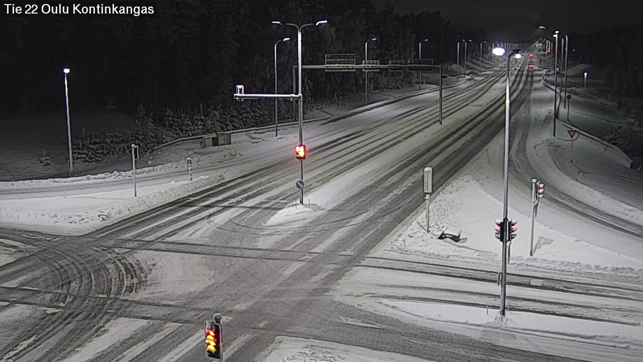Weather Camera Image Väg 22 Oulu Kaukovainio, Oulu, Pohjois-Pohjanmaa