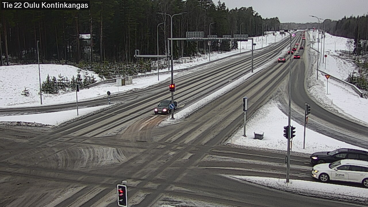 Weather Camera Image Väg 22 Oulu Kaukovainio, Oulu, Pohjois-Pohjanmaa
