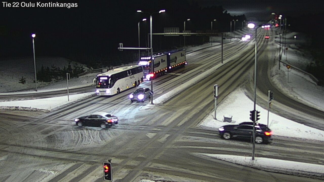Weather Camera Image Väg 22 Oulu Kaukovainio, Oulu, Pohjois-Pohjanmaa