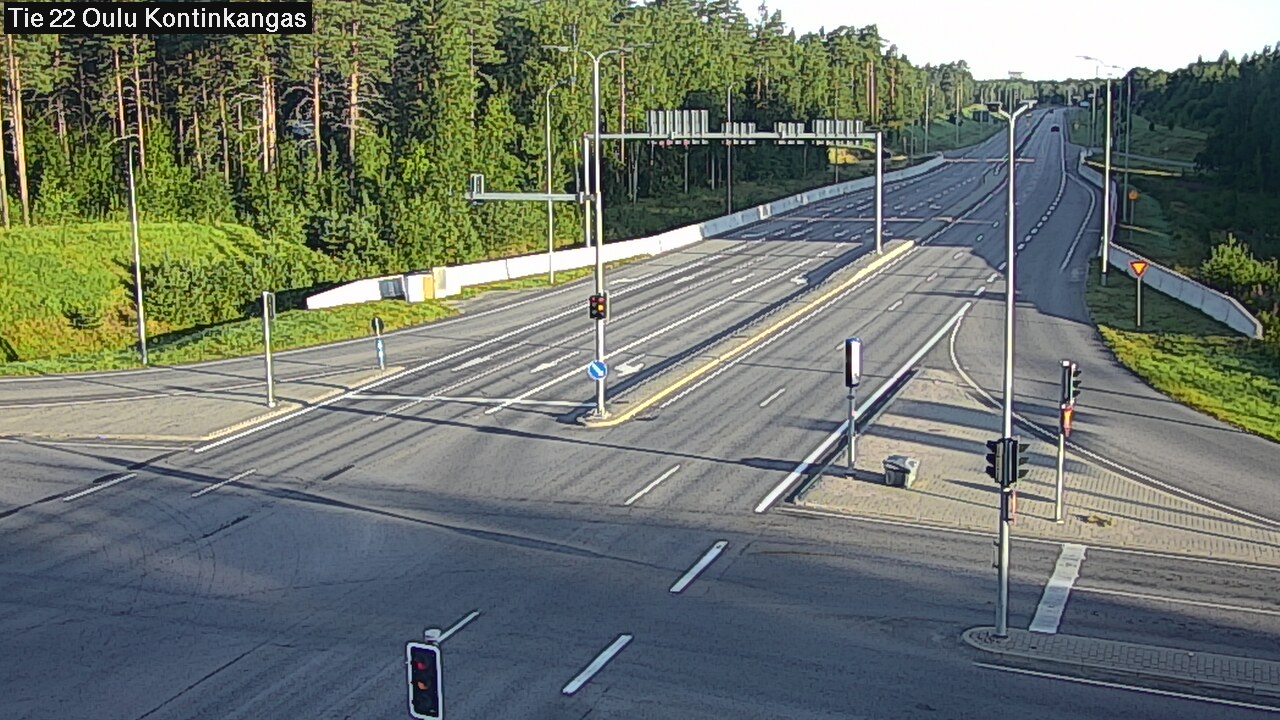 Weather Camera Image Road 22 Oulu Kaukovainio, Oulu, Pohjois-Pohjanmaa
