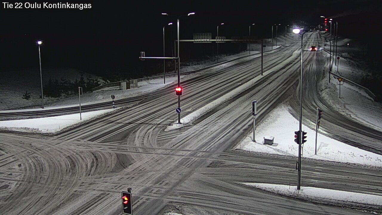 Weather Camera Image Väg 22 Oulu Kaukovainio, Oulu, Pohjois-Pohjanmaa
