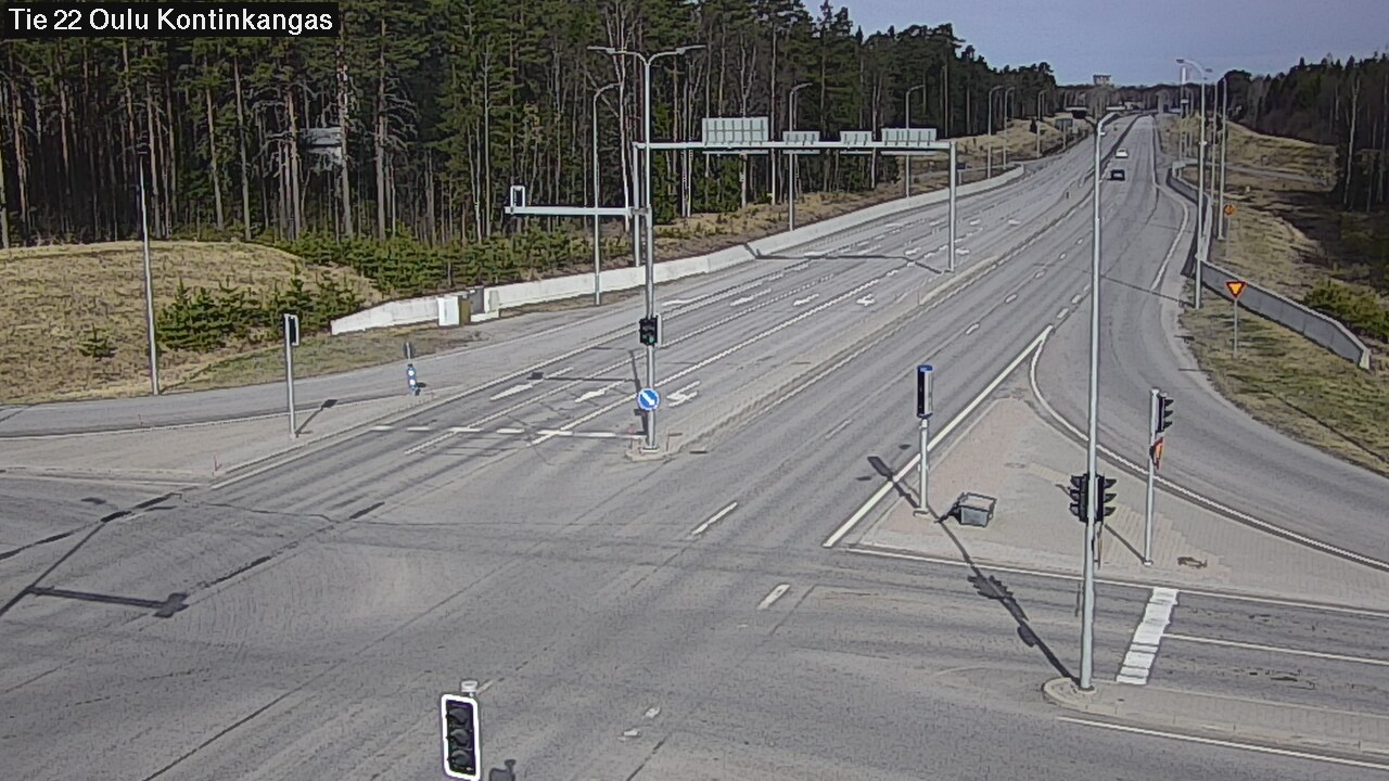 Weather Camera Image Road 22 Oulu Kaukovainio, Oulu, Pohjois-Pohjanmaa