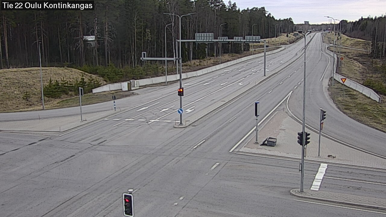 Weather Camera Image Road 22 Oulu Kaukovainio, Oulu, Pohjois-Pohjanmaa